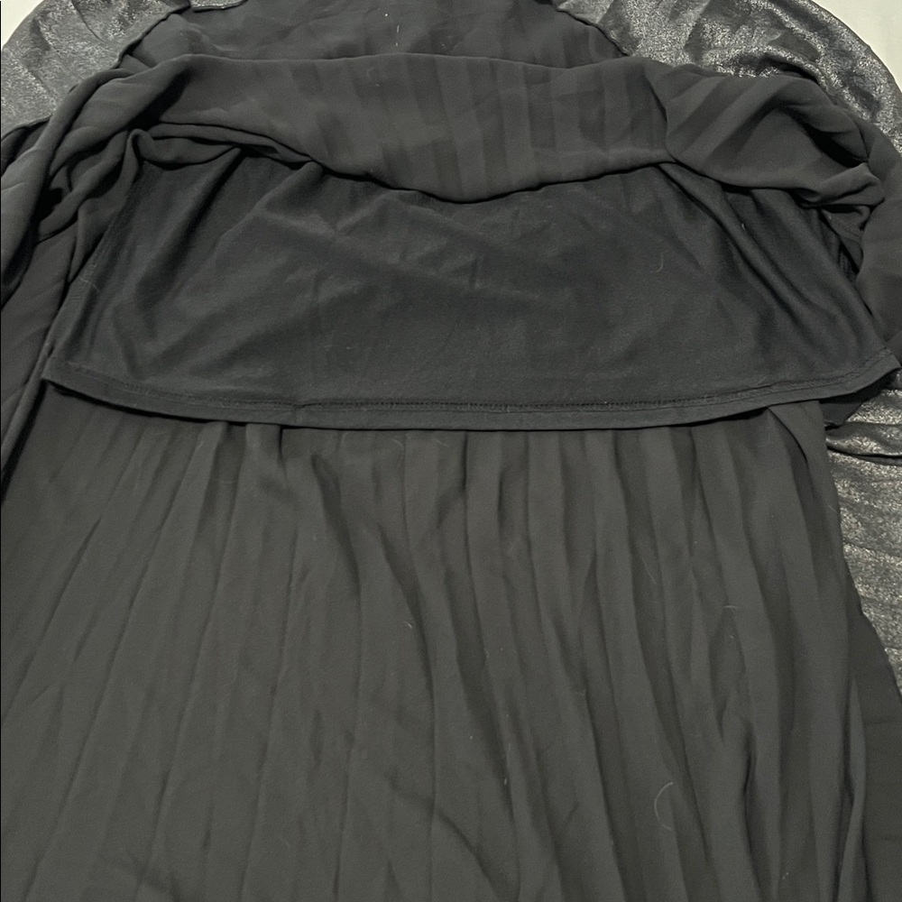 H&M Black Metallic Maxi Skirt w/ Mini Underskirt - Picture 3 of 6